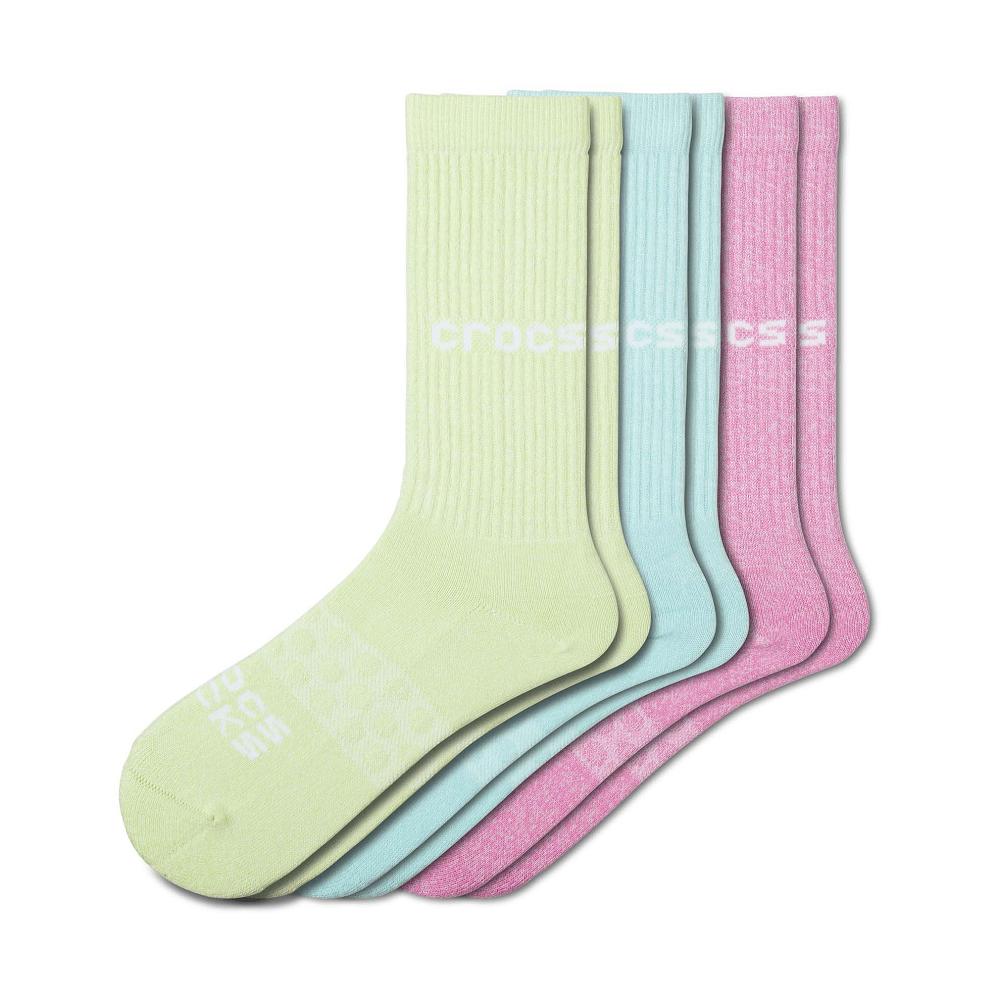 Chaussettes Crocs Adult Twisted Yarn Crew Solid 3-Pack Homme Multicolore | France 1647OKIR